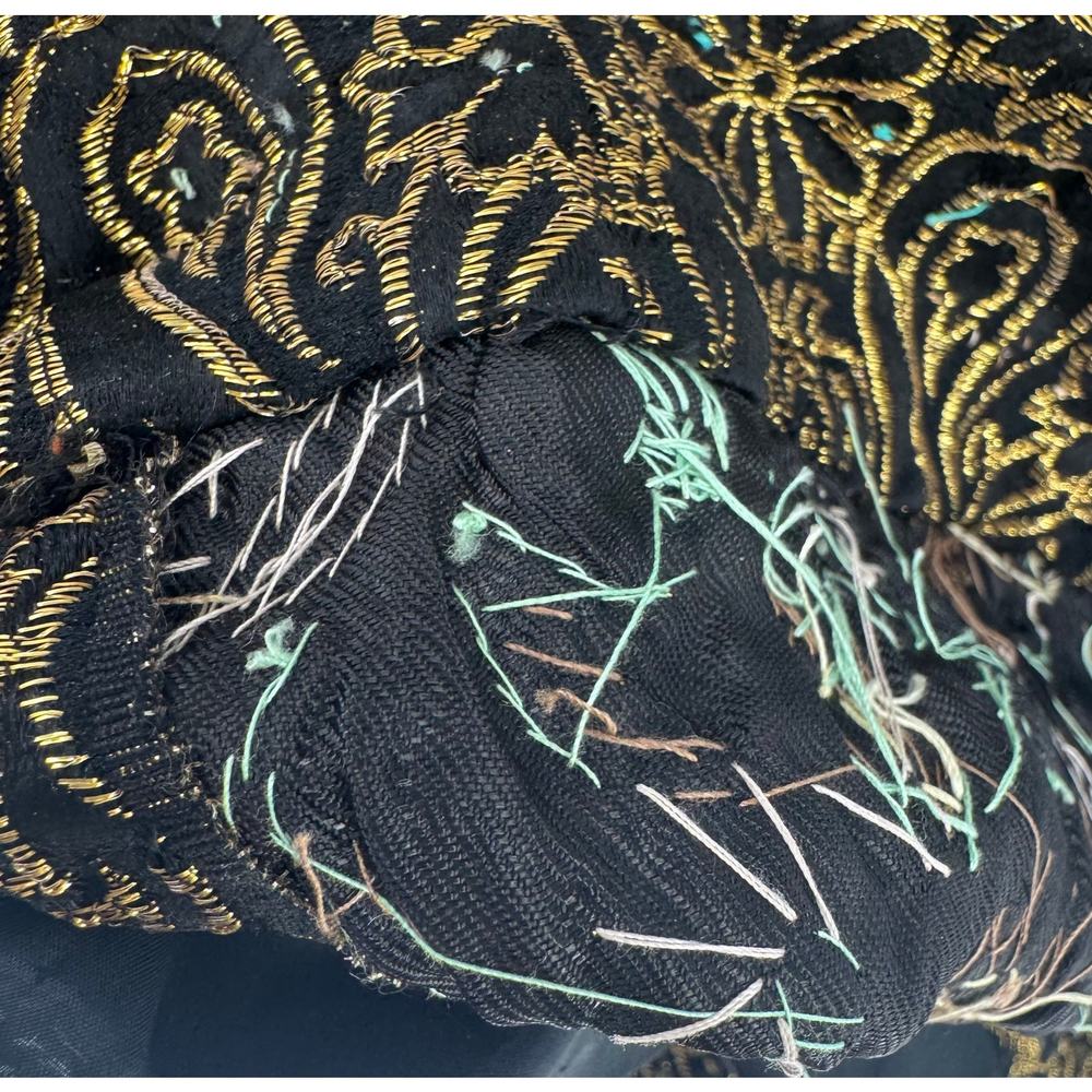 Vintage Y2K Hand Sewn Sequin Silk Blend Dress  Small Going Out Cocktail Party - Picture 5 of 7